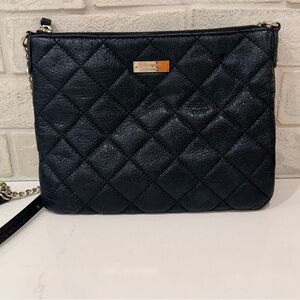 Kate Spade Black Quilted Sparkle Crossbody Bag